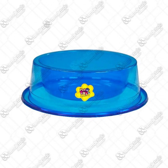 COMEDOURO FILHOTE AF 300ML AZUL TRANSP