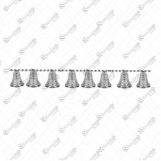 18808 - CORDAO COM 8 SINOS PRATA 1,65MT 