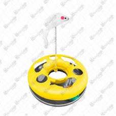 19012 - BRINQUEDO GATO TORRE GIRA BOLINHA AMAREL