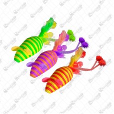 19007 - BRINQUEDO GATO RATINHO COLORIDO 75MM 