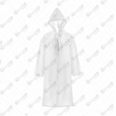 19136 - CAPA CHUVA CAPUZ ADULTO BRANCA