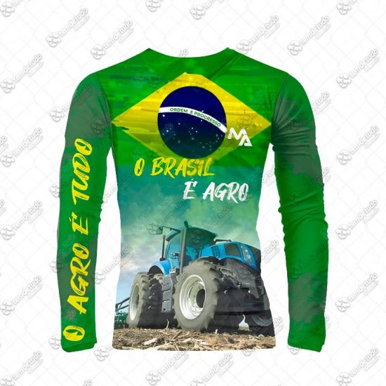 CAMISETA DRY FIT UV M AGRO BRASIL