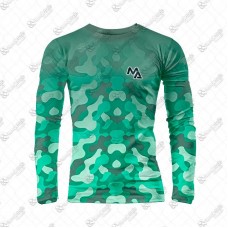 19228 - CAMISETA DRY FIT UV XG CAMUFLADA VERDE