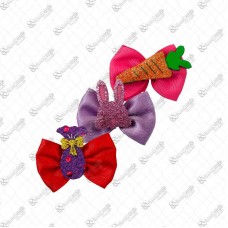 15691 - LACO TOPETE PASCOA CETIM COLOR C/24