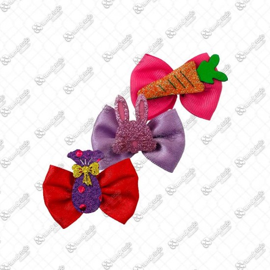 LACO TOPETE PASCOA CETIM COLOR C/24