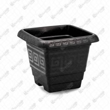 19415 - VASO PLAST QUAD PRETO XG 59LT