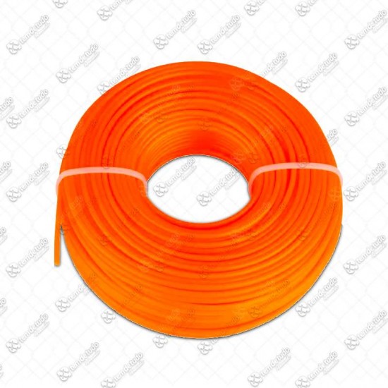 FIO NYLON APARAD RED LARANJA 2MM 25MT