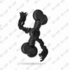 19639 - BRINQUEDO OSSO CHICLETE BLACK G C/CORDA