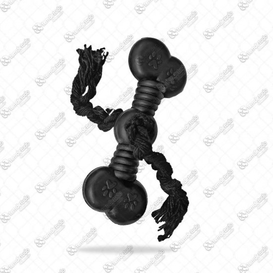 BRINQUEDO OSSO CHICLETE BLACK G C/CORDA