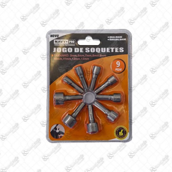 JG SOQUETE C/9 5MM A 13MM