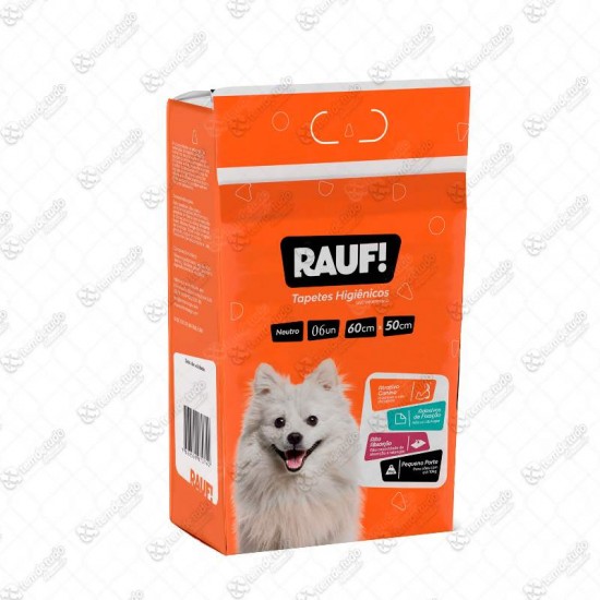 TAPETE HIGIENICO RAUF NEUTRO C/6 50X60CM