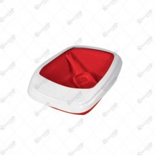 8391 - BANDEJA GATO COM BORDA E PA VERMELHA