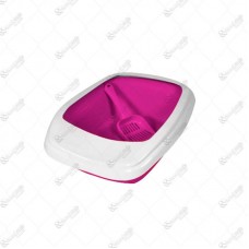 8390 - BANDEJA GATO COM BORDA E PA ROSA