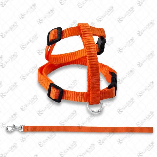 PEITORAL C/GUIA 1,20MT GATO LARANJA