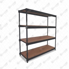 19001 - PRATELEIRA PRATIC 4 DIV INICIAL PRETO