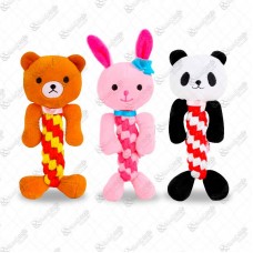 20054 - BRINQUEDO PELUCIA ANIMAIS C/CORDA 20CM