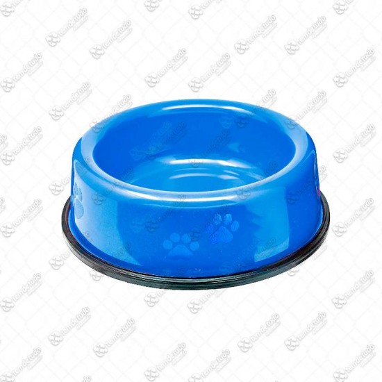 COMEDOURO PLAST PESADO 150ML AZUL