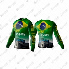 20097 - CAMISETA INFANTIL UV AGRO BRASIL NR 02