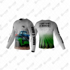 20104 - CAMISETA INFANTIL UV AGRO CINZA NR 02