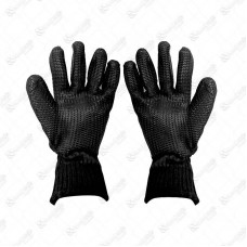 5049 - LUVA TRICOTADA RUBBER BORR VERM/PTA C/6