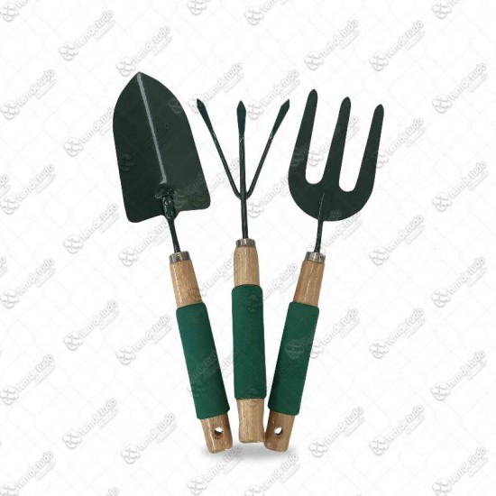 KIT JARDINAGEM CB MADEIRA C/3 35CM 