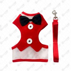 20451 - PEITORAL C/GUIA P LACO VERMELHO C/BOTAO