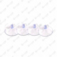 20944 - CABIDE PLASTICO TRANSP C/VENTOSA C/4