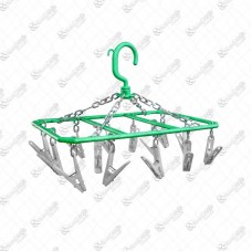 5452 - MINI VARAL RETANGULAR C/14 PRENDEDORES