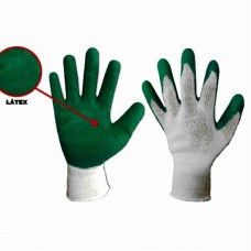 5741 - LUVA MALHA EMBORRACHADA VERDE XG C/6 