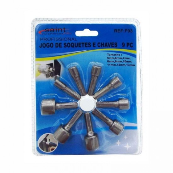 JG SOQUETE C/9 5MM A 13MM