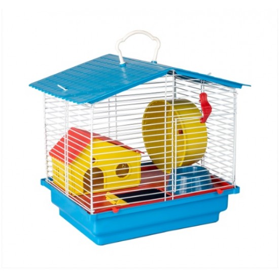 GAIOLA HAMSTER 1 ANDAR TETO PLASTICO