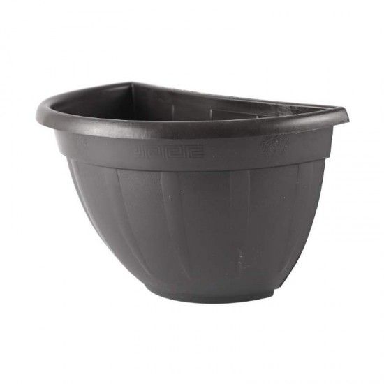 VASO PLAST PAREDE PRETO VP-30 