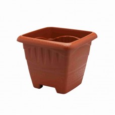 5498 - VASO PLAST QUAD TERRACOTA G 11LT