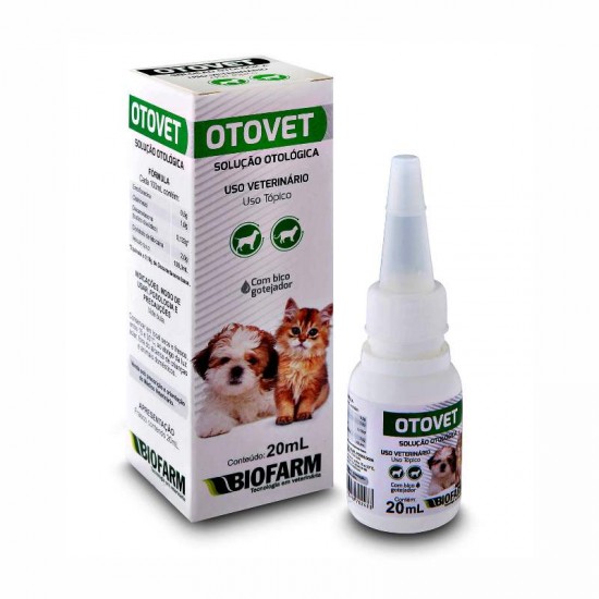 OTOVET SOLUCAO OTOLOGICA 20ML CAES/GATOS